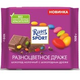 Ritter Sport шоколад молочный разноцветное драже, 100 гр